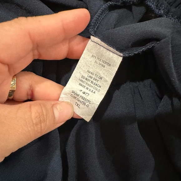 RAE MODE Elegant Navy Women's Wide-Leg Pants - Picture 9 of 10